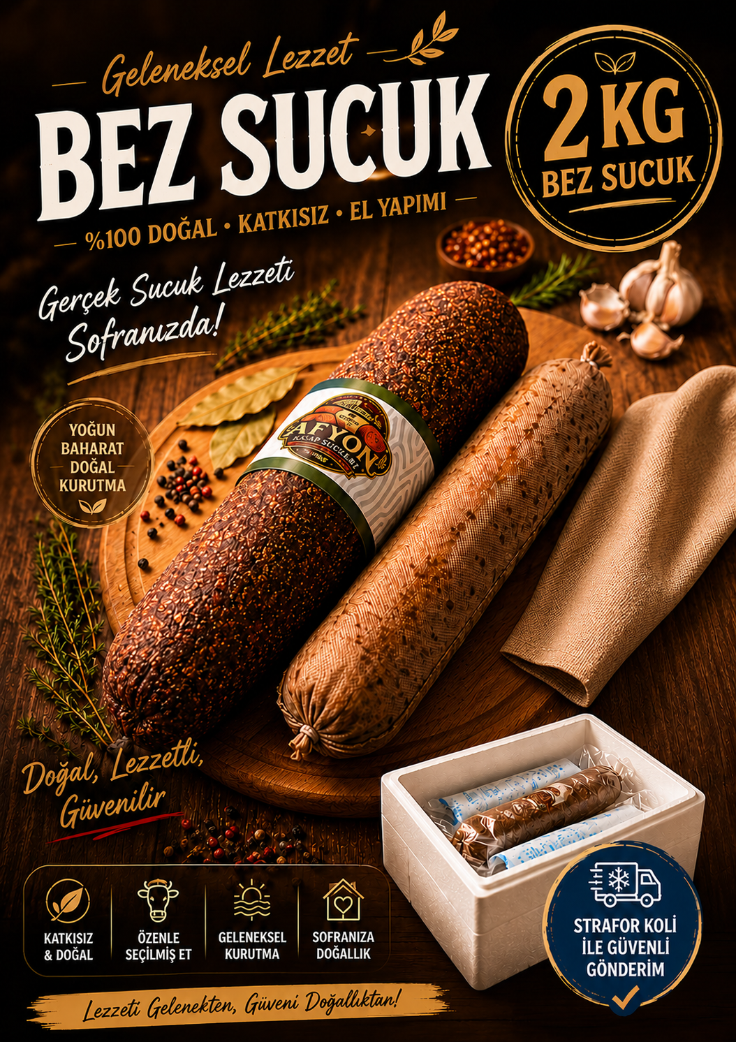 2 Kg Bez Sucuk