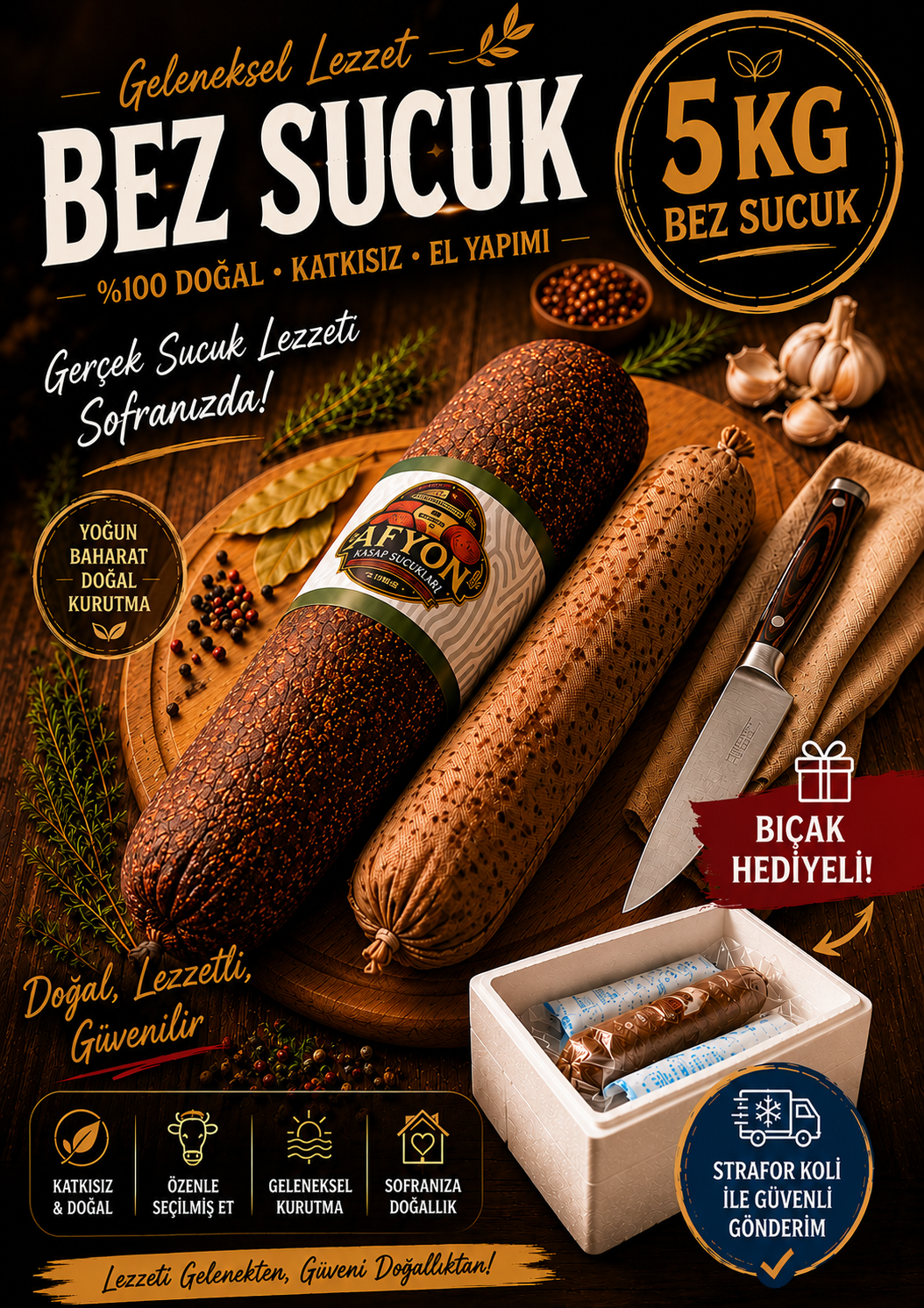 5 Kg Bez Sucuk